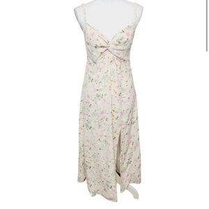Abercrombie & Fitch White Floral Sleeveless Twist
Midi Dress SZ MT. Item 078